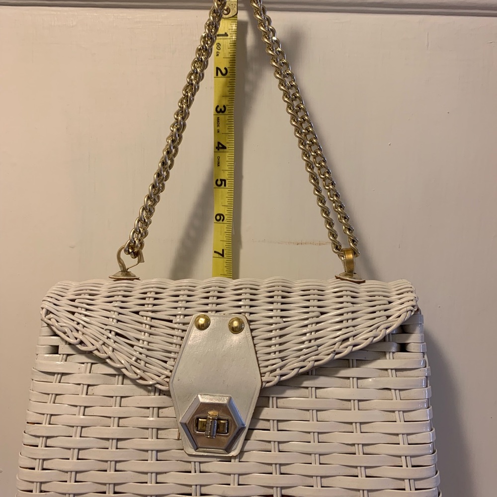 Vintage straw handbag